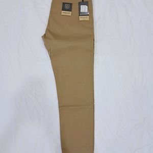 Kedar 1096 Men's Ecru Brown NarrowFit Soft Trouser