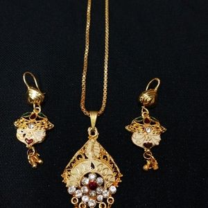 Meenakari Work Half Set