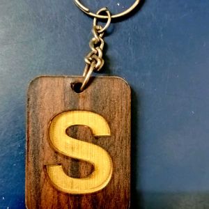 S Letter Keychain