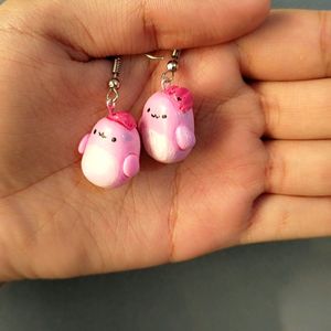 Archie The Axolotl Squishmallow earrings