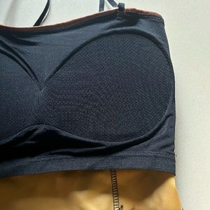 Leather One Strip Crop Top