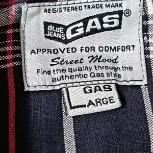 Gas Men Black Checked Regular Fit Cotton Shirt