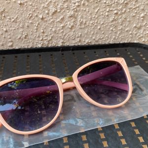 Pink Framed Sunglasses With Dust Bag!