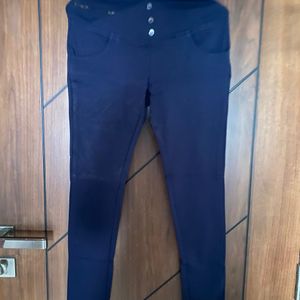 Dark Blue High Waist Jogging / Legging