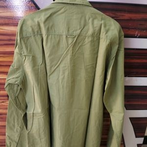 Indian Vintage Plain Olive Shirt