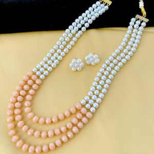 Triple Layer Pearl Mala With Tops