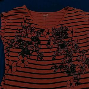 Designer Carrot Coral A Line Slim T Shirt