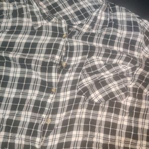 Black White Grey Checks Shirt