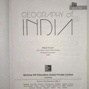 UPSC book Geography Of India By Majid hussain