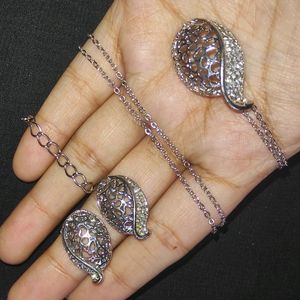 Crunchy Fashion Silver Platted Set