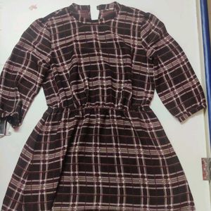 Checkerd Pattern Frock