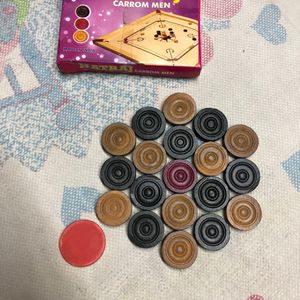 CARROM COINS WITH BOX