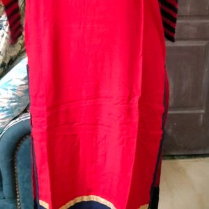 Red Blue Kurta