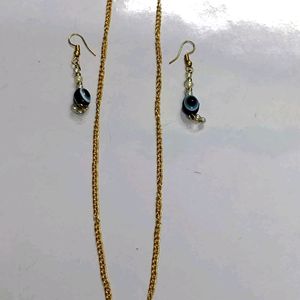 Evil chain Eyerring Korean Trend Stylish Unique/fa