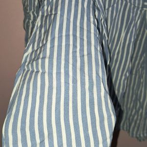 Blue & White Stripes Shirt