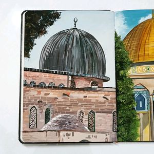 Masjid-e-Aqsa Painting Made For Home Decor