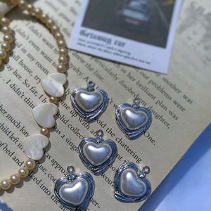 Vintage Silver Heart Pendant Charm 🤍