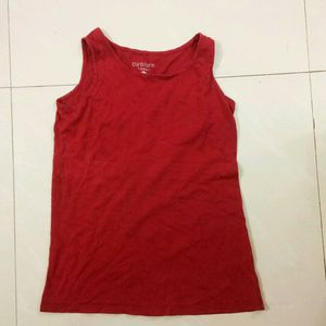 Red Vest Shirt/ Gym Wear