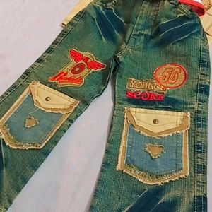 Denim Jacket Suit For Boy