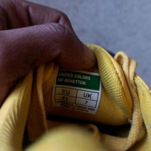 Benetton Rare Yellow Sneakers