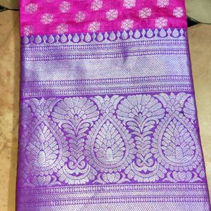 Soft Kanchi Pattu Saree(pink)