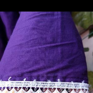 Purple Cotton Kurta