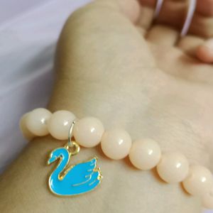 Bracelet With Swan 🦢 Charms