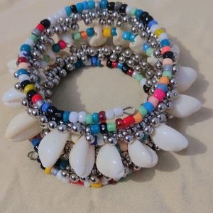 Multi Colour Shell Bracelet