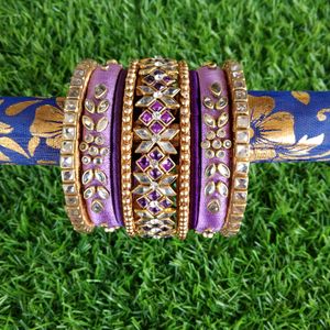 Handcrafted Silk Thread Bangles Set