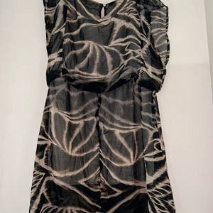 Printed Crepe Dress