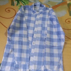 Blue Colour Check Shirt