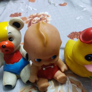 3 Rubber Used Toys For Kids