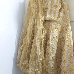 Lehenga Golden