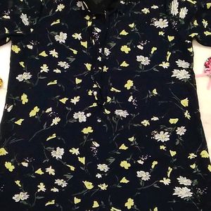 🔴black floral Top For Women