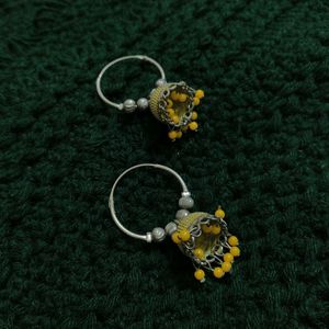 Yellow jumka Earrings Combo