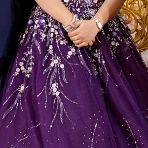 Purple lehenga