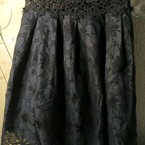 Black Colour Mini Frock