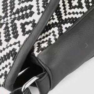 Black And White Sling Bag