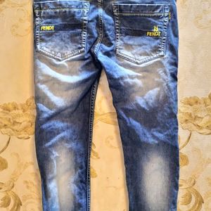 Fendi RomaBranded Jeans For 11 Years Old Boy.