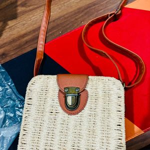 Shein Jute Rattan Square Bag