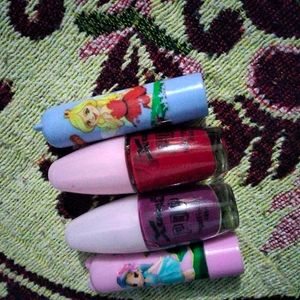 Combo Of 2 Nail Polish And Lip Gloss