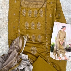 Branded Suit With Pure Silk Dupatta