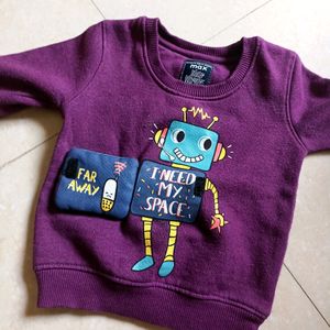 Max Baby Boy Winter Sweter Come T-shirt