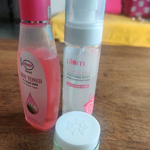 Combo Of Ayur /Plum Toner And Eye Cream