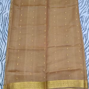 gold Banaras  Silk pattu saree