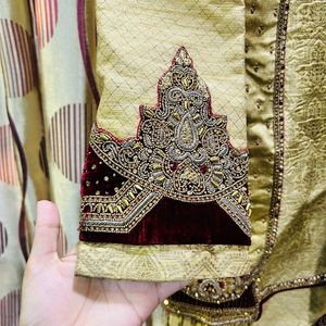 Wedding Sherwani With Dupatta