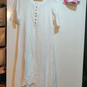 White High Low Kurta