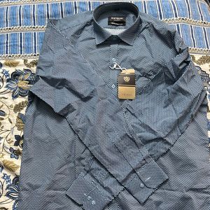 Brand New Blue Pattern Full Sleeve Shirt