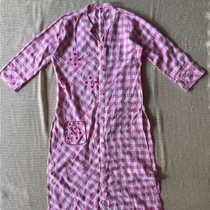 Checkered Pink Kurti