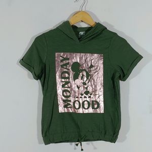 Olive Printed Top (Women's)